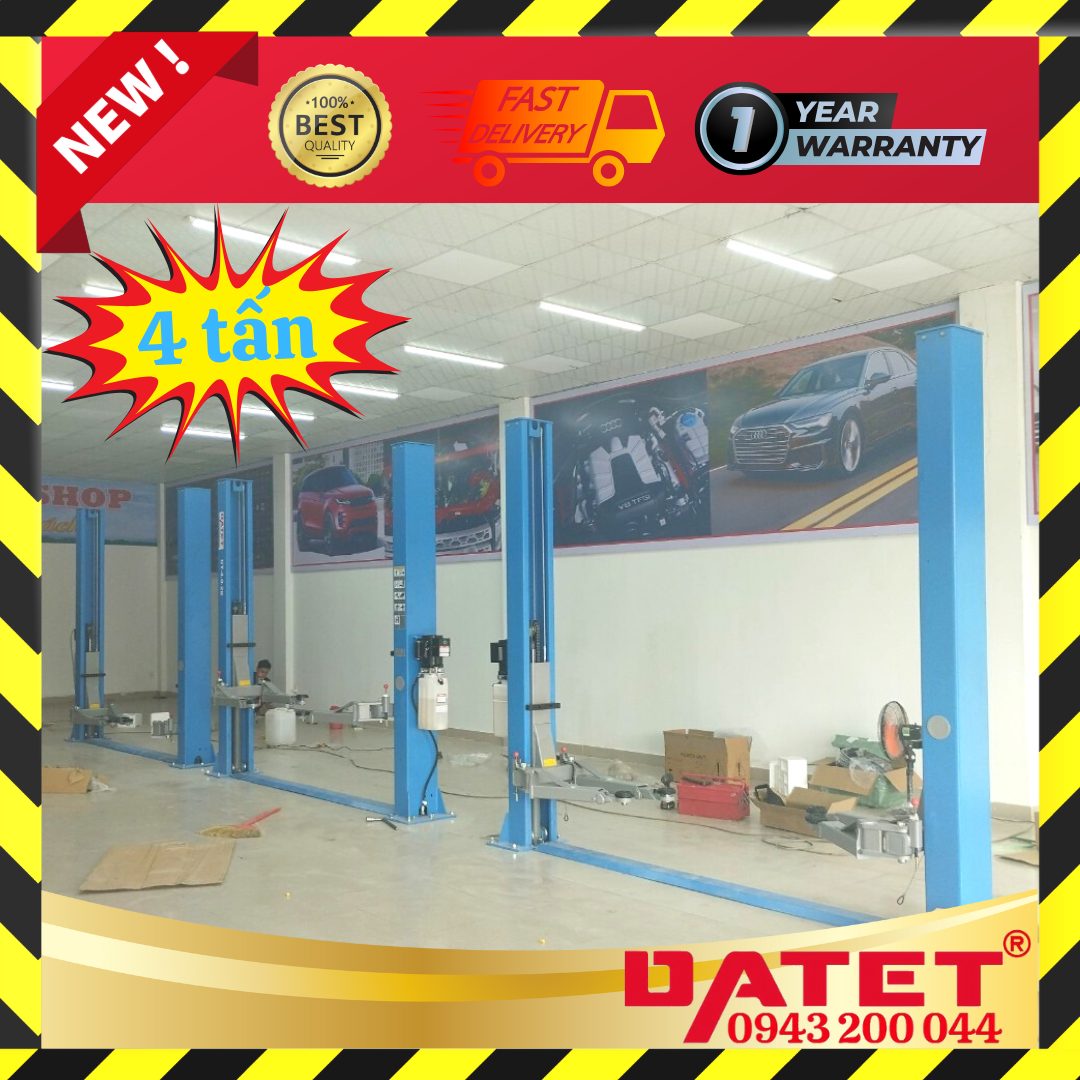 Cầu nâng ô tô 2 trụ giằng dưới 4 tấn DT-4.0-2B hổ trợ tốt detailing và sửa chữa nhanh ô tô