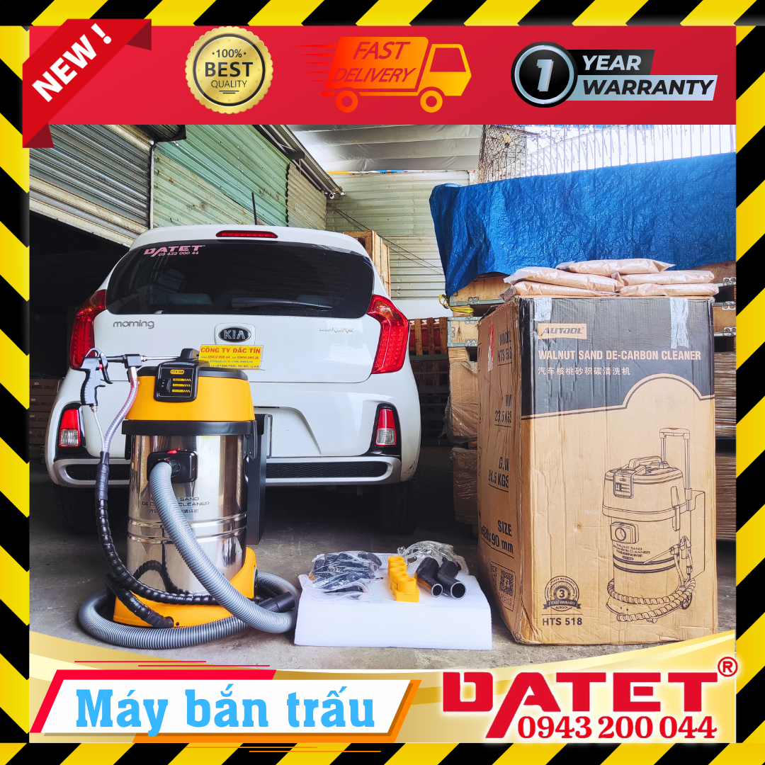 Máy bắn trấu vệ sinh họng nạp vệ sinh thân máy ô tô công suất lớn 1400W chính hãng Autool HTS518