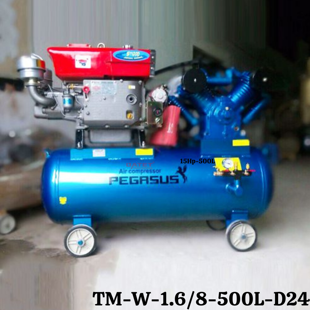 Máy nén khí chạy bằng dầu Diesel Pegasus TM-W-1.6/8-500L-D24